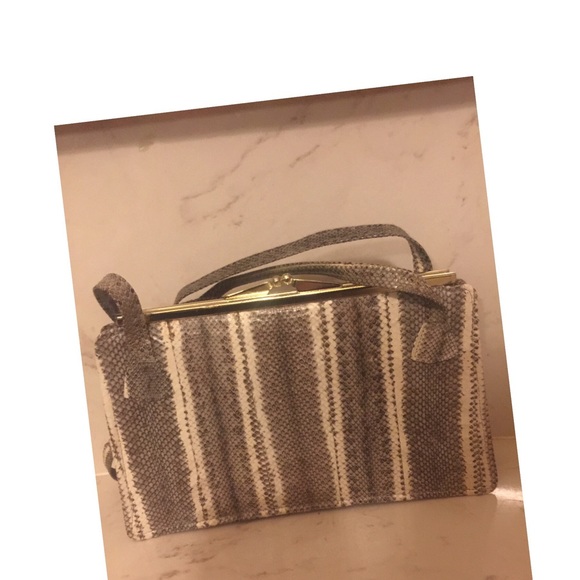 1950s unique true vintage lizard skin bag - Picture 4 of 8